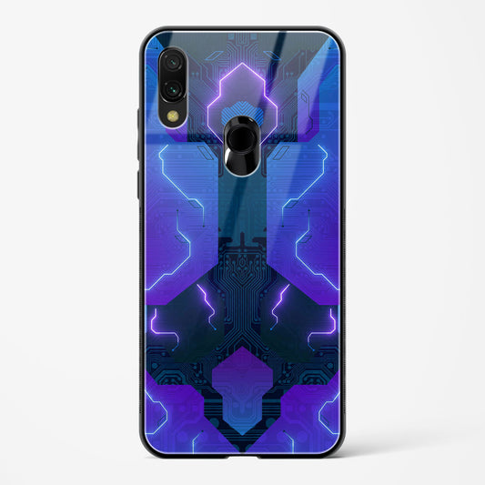 Electric Blueburst - Redmi Note 7 Glass Gripper Case