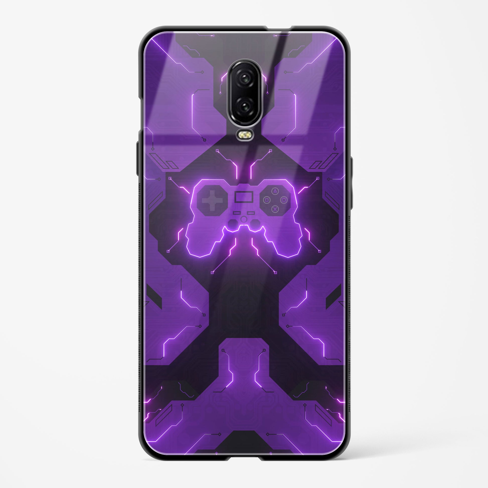 Violet Vortex OnePlus OnePlus 6T Glass Gripper Case