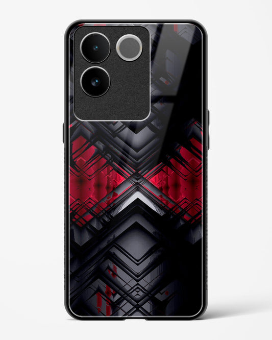 Red Eclipse - Vivo iQOO Z7 Pro 5G Glass Gripper Case