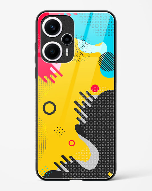 Boho Abstract - POCO F5 5G Glass Gripper Case