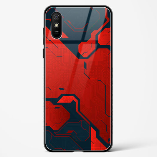 Sanguine Surge - Redmi 9A Glass Gripper Case