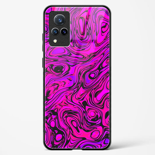 Colourful Liquid Vector - Vivo V21 Glass Gripper Case