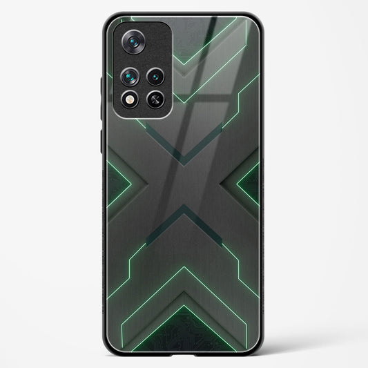 Green Horizon - Redmi Note 11T 5G Glass Gripper Case