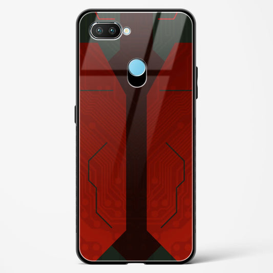 Scarlet Sentinel - Realme 2 Glass Gripper Case