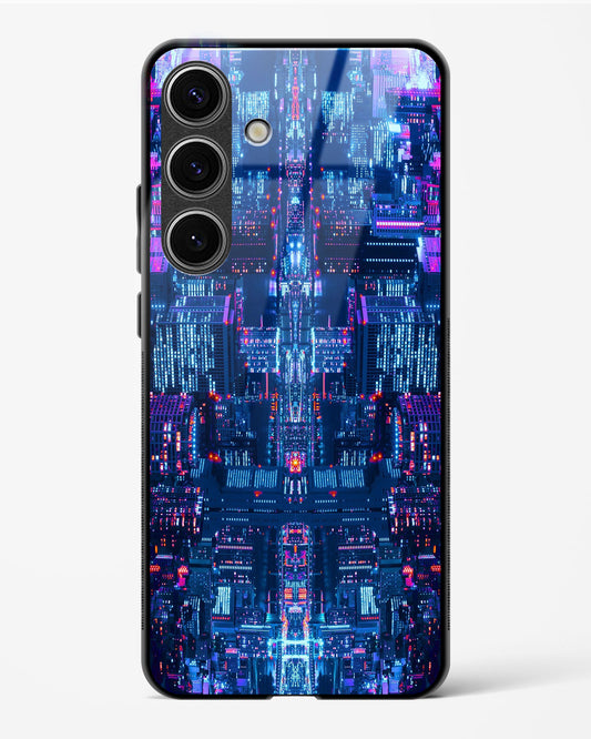 City Glitch - Samsung Galaxy S24 Glass Gripper Case