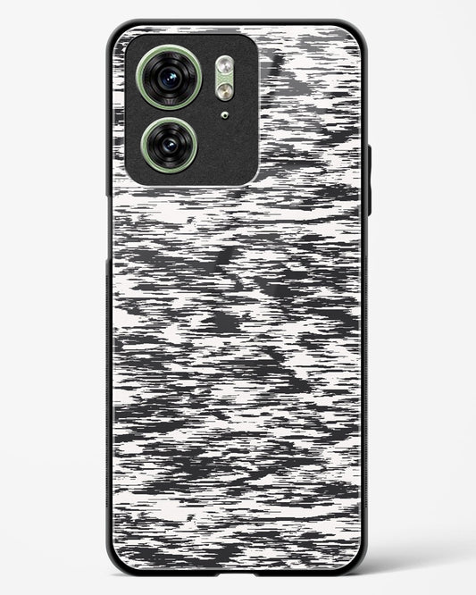 Black-and-White-Glitch-Motorola-Edge-40-Glass-Case