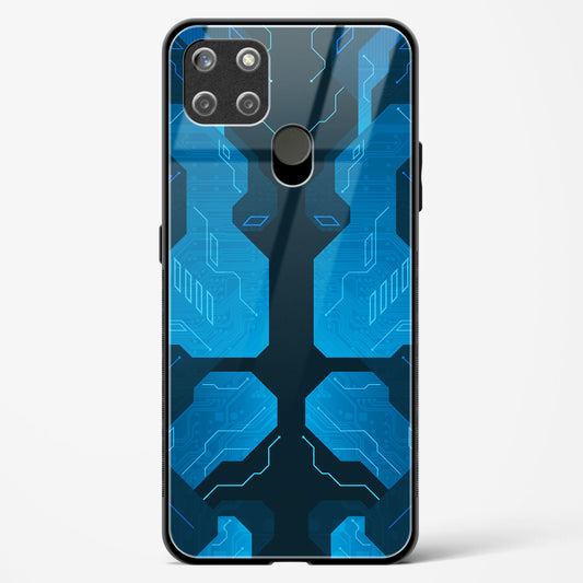 Cobalt Cascade - Realme C25Y Glass Gripper Case