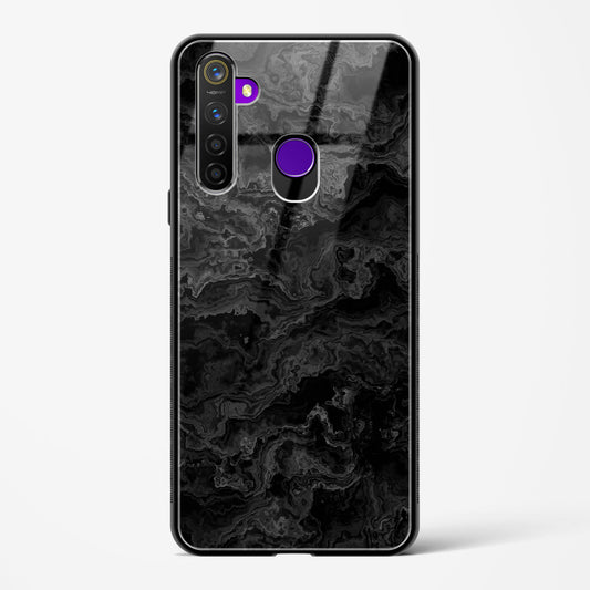 Charcoal Veil - Realme 5 Pro Glass Gripper Case