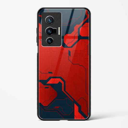 Sanguine Surge - Vivo X70 Glass Gripper Case