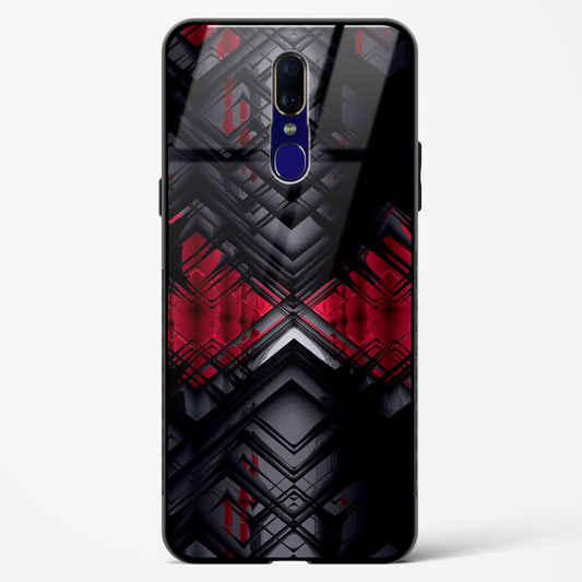 Red Eclipse - Oppo F11 Glass Gripper Case