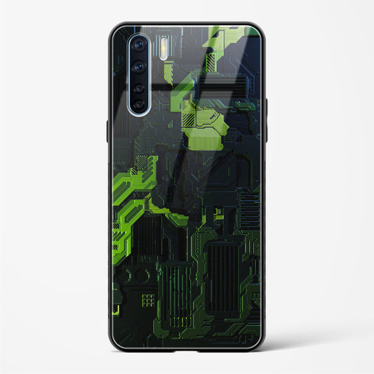 Shadowed Jade - Oppo A91 Glass Gripper Case