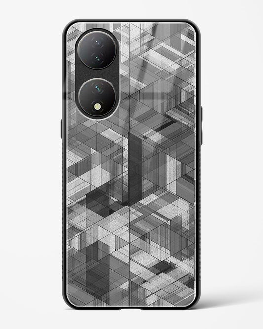 Black Diamond Grid - Vivo Y100A Glass Gripper Case