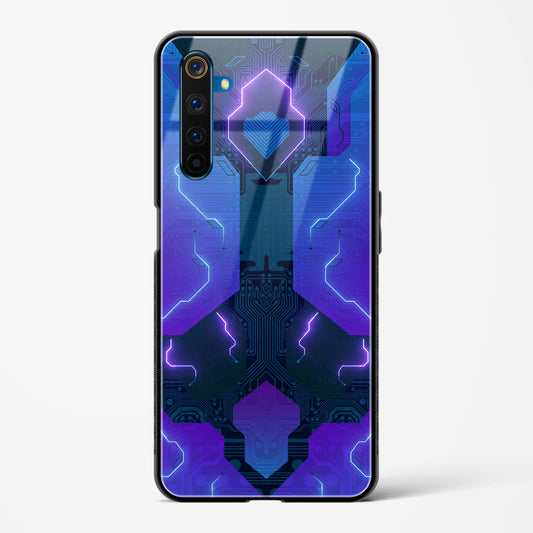 Electric Blueburst - Realme 6 Pro Glass Gripper Case