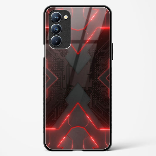 Red Horizon - Oppo A55 5G Glass Gripper Case