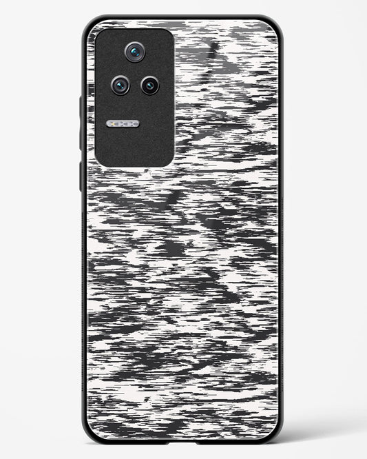 Black and White Glitch - POCO F4 5G Glass Gripper Case