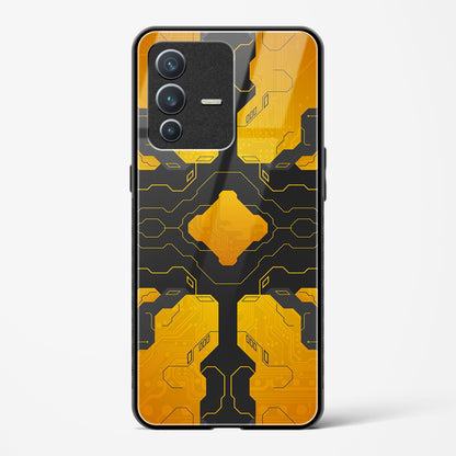 Amber Blaze - Vivo V23 Pro Glass Gripper Case