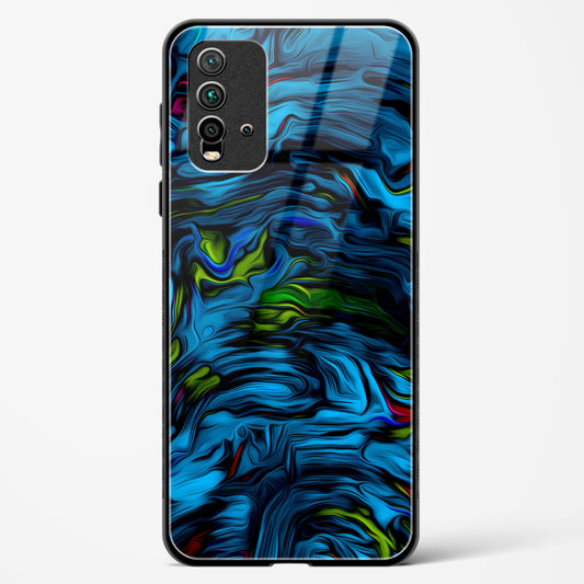 Aquatic Blue - Redmi 9 Power Glass Gripper Case