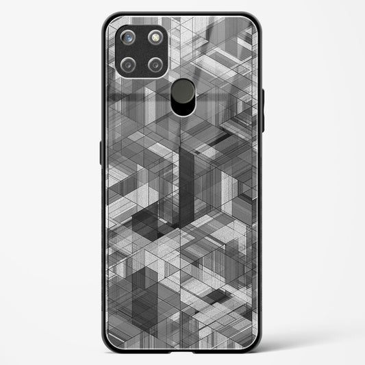 Black Diamond Grid - Realme C25Y Glass Gripper Case