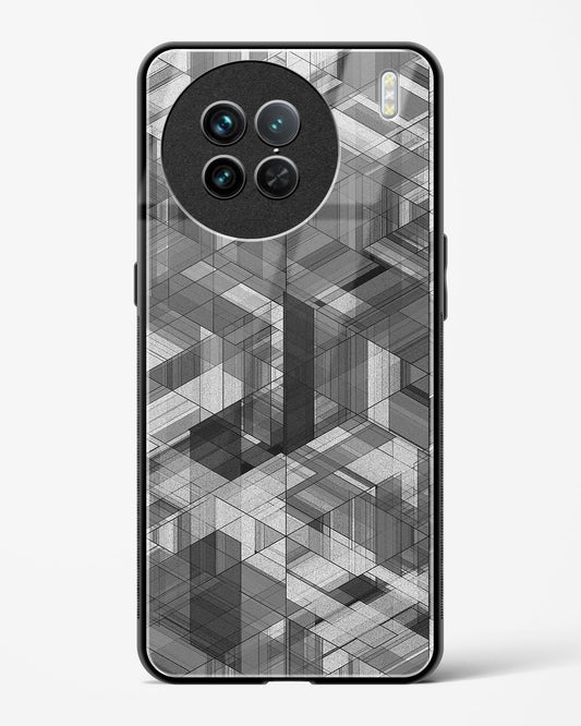 Black Diamond Grid - Vivo X90 Pro Glass Gripper Case