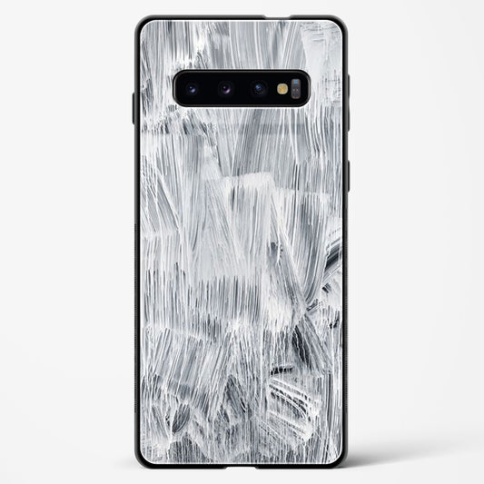 White Paint - Samsung Galaxy S10 Plus Glass Gripper Case