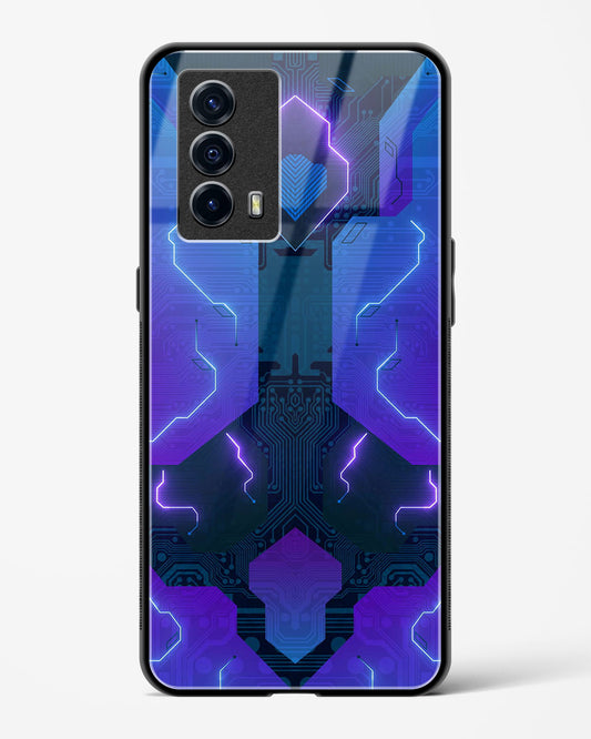 Electric Blueburst - Vivo iQOO7 Glass Gripper Case