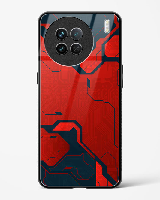 Sanguine Surge - Vivo X90 Glass Gripper Case