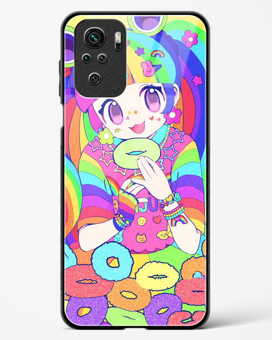 Kawaii Girl Art - Redmi Note 10 Glass Gripper Case