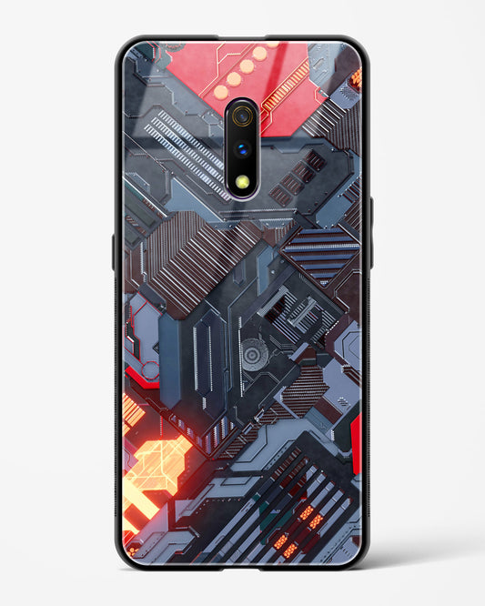 Sanguine Surge - Realme X Glass Gripper Case