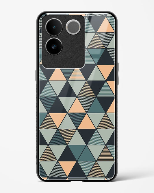 Triangle Mosaic - Vivo T2 Pro 5G Glass Gripper Case