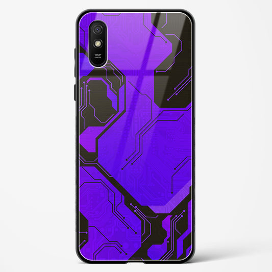 Purple Pulse - Redmi 9A Glass Gripper Case