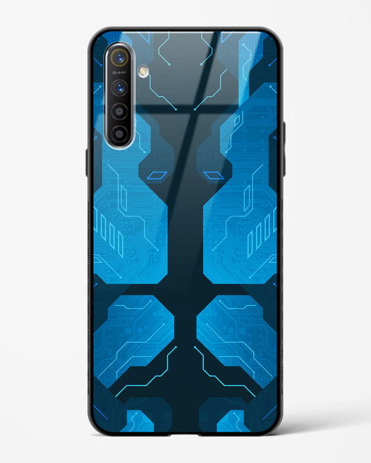 Cobalt Cascade - Realme XT Glass Gripper Case