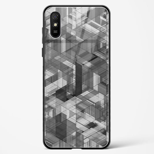 Black Diamond Grid - Redmi 9A Glass Gripper Case