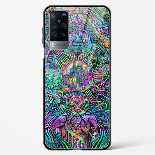 Trippy Galaxy  - Vivo X60 Glass Gripper Case