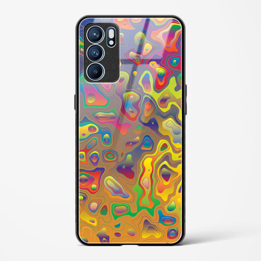 Contour Map - Oppo Reno 6 Pro 5G Glass Gripper Case