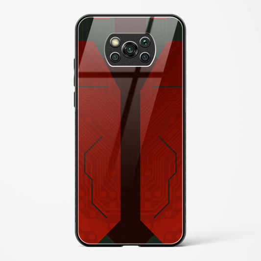 Scarlet Sentinel - POCO X3 Glass Gripper Case