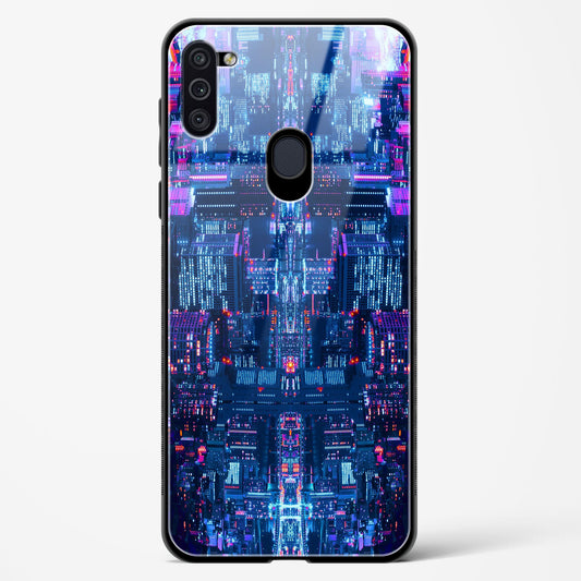 City Glitch - Samsung Galaxy A11 Glass Gripper Case