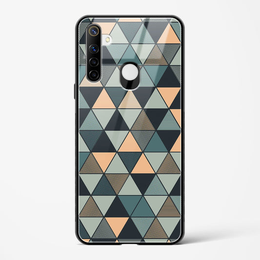 Triangle Mosaic - Realme Narzo 10 Glass Gripper Case