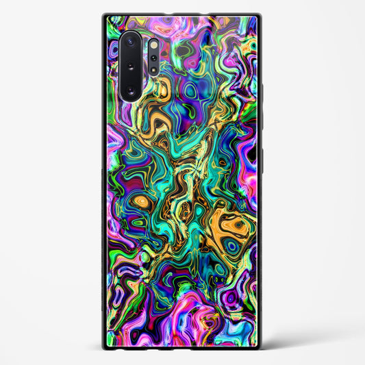 Rainbow Flames Pattern - Samsung Galaxy Note 10 Plus Glass Gripper Case