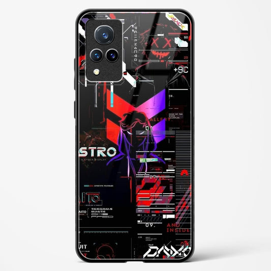 Cyber Boy Red - Vivo V21 Glass Gripper Case