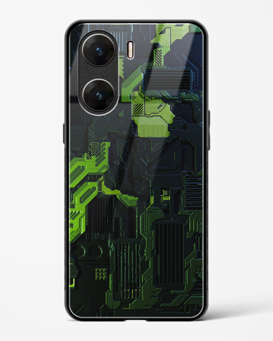 Shadowed Jade - Vivo V29e Glass Gripper Case