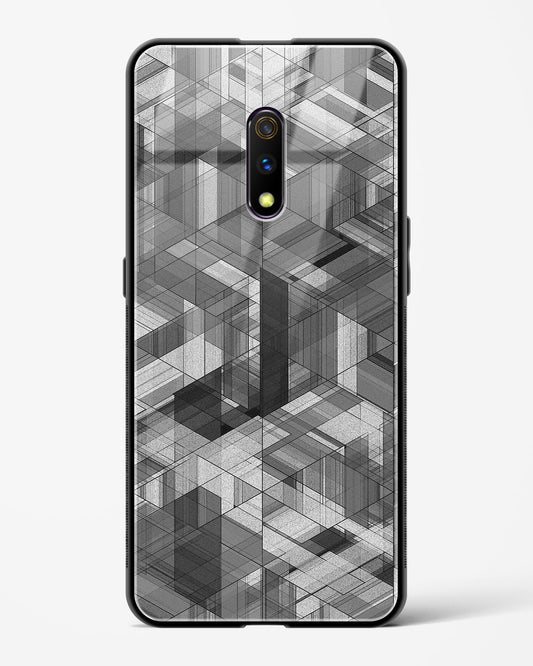 Black Diamond Grid - Realme X Glass Gripper Case