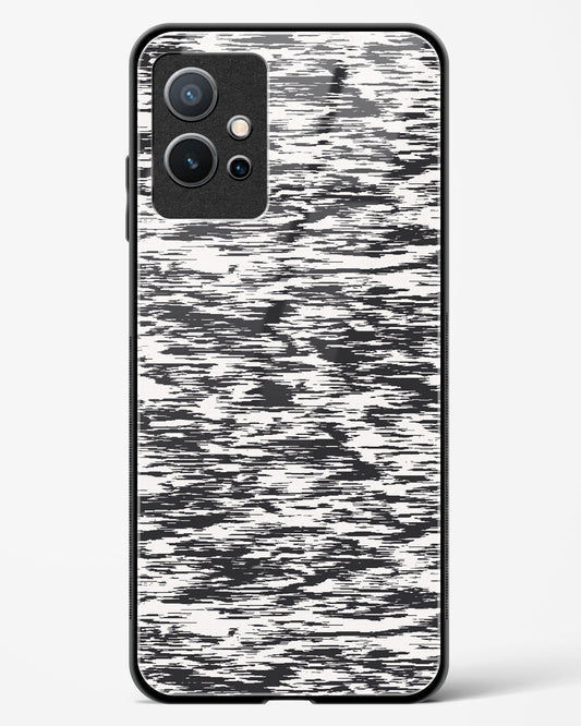 Black and White Glitch - Vivo iQOO Z6 5G Glass Gripper Case