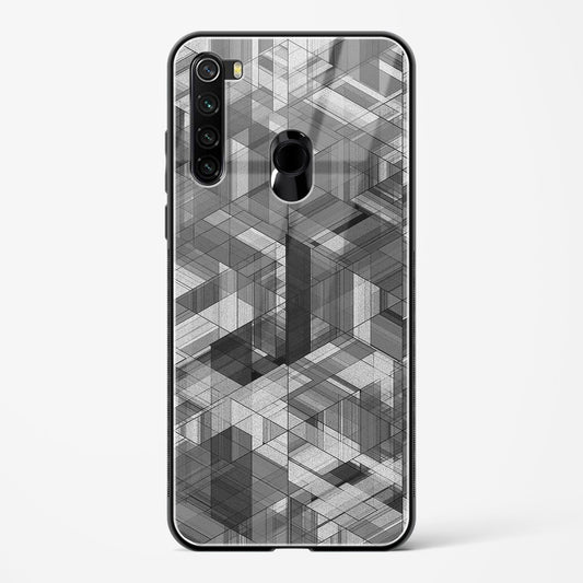 Black Diamond Grid - Redmi Note 8 Glass Gripper Case