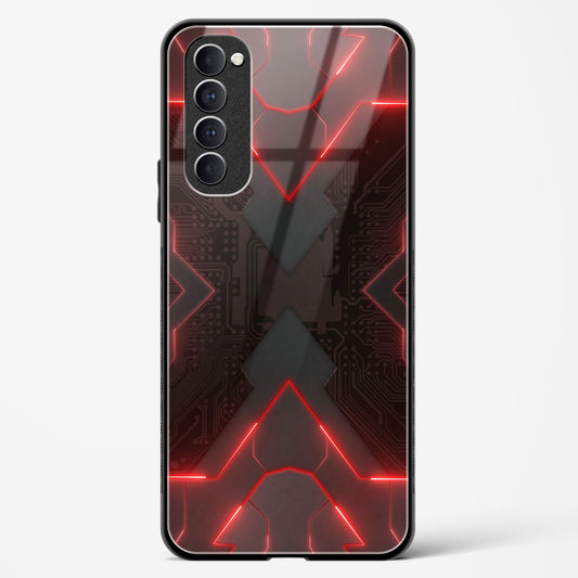 Red Horizon - Oppo Reno 4 Pro Glass Gripper Case