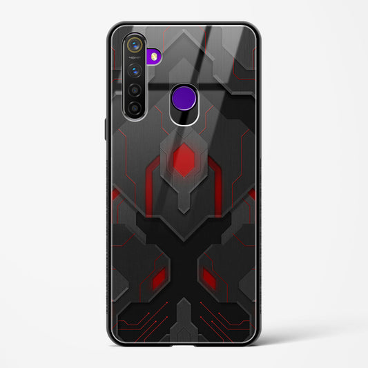 Obsidian Inferno - Realme 5 Pro Glass Gripper Case