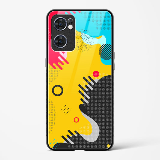 boho abstract - Oppo Reno 7 5G Glass Gripper Case