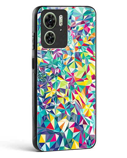 colorful geometric abstract - Motorola Edge 40 Glass Gripper Case