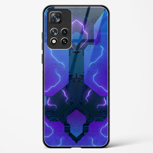 Electric Blueburst - Xiaomi 11i Hypercharge 5G Glass Gripper Case