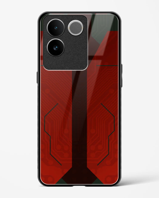 Scarlet Sentinel - Vivo iQOO Z7 Pro 5G Glass Gripper Case