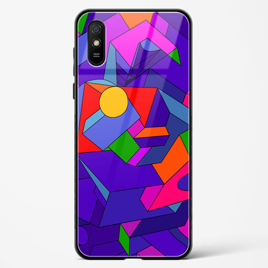 Geometric Chroma  - Redmi 9A Glass Gripper Case